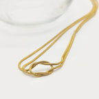 Asiya שרשרת קשר מצופה זהב 14K